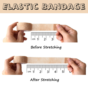 Bandage de compression élastique cohésif auto-adhésif OEM certifié CE ISO Classe I Médical - Product Image 6