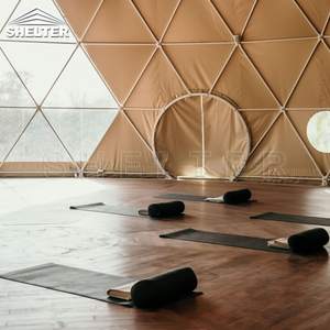 Многофункциональная Праздничная ПВХ иглу geodomes Kuppel zelt Casa Domo горячая Йога купольная Спортивная палатка - Product Image 4