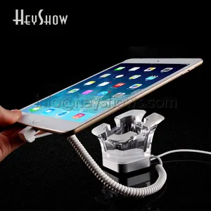 HeyShow Anti-Theft iPad Holder Burglar Alarm IR Charging Stand Acrylic Tablet Security Display for Retail Store