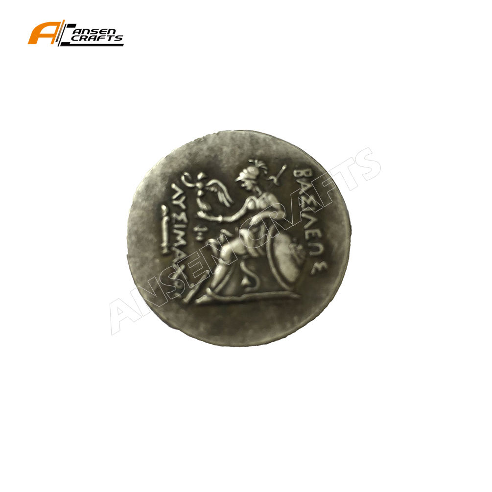 High Quality Ancient Gree Athena of Collection Souvenir Antique Coin