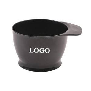 Bol de teinture pour cheveux de salon de haute qualité avec logo personnalisé bol de mélange de couleurs pour cheveux en plastique bol d'applicateur noir - Product Image 1