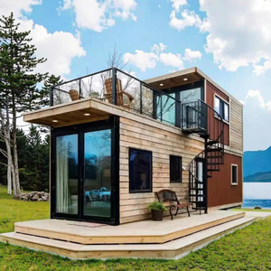 Barandilla de terraza al aire libre moderna para casas prefabricadas de balcón de aterrizaje Material de contenedor duradero para casas prefabricadas - Product Image 2