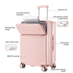 Thông minh máy tính cabin hành lý túi phía trước phù hợp với trường hợp xe đẩy cho máy tính xách tay và tiện ích nhỏ nhất hardback Vali trên bánh xe - Product Image 3