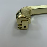H081N Poignées de cercueil en alliage de zinc couleur or style européen, accessoires funéraires
