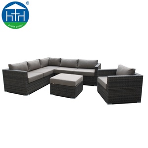 Tất cả thời tiết mây sofa Set đồ nội thất ngoài trời giải trí cắt góc wicker thoải mái vườn ghế sofa - Product Image 2
