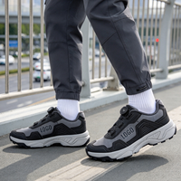 Chaussures de style décontracté pour hommes avec logo personnalisé d'usine, semelle amortissante et bouton rotatif
