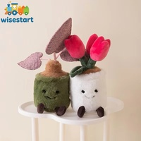 Plante en peluche simulée de haute qualité, plante succulente en pot, jacinthe, cactus, ornement floral, jouet