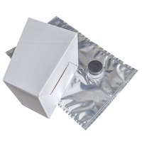 Boîte à liquides en carton ondulé de 2 L, fabriquée avec des matériaux recyclés écologiques, gaufrage, laminage mat, pour café, sushi, vin rouge, boissons