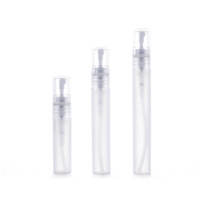 Flacon pulvérisateur de parfum en plastique PP de 10 ml en forme de stylo avec pompe pulvérisatrice pour crème pour le visage, emballage cosmétique sérigraphié