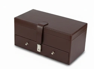 Classic Luxury Handmade Heavy Duty <b>Large</b> Capacity Lightweight Leather Jewellery <b>Box</b> - Product Image 3
