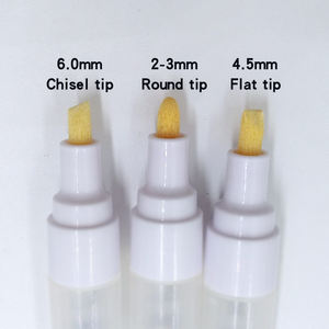 Custom Logo 15mm tubo di alluminio vuoto riutilizzabile pennarello con inchiostro permanente per la scrittura su carta - Product Image 6