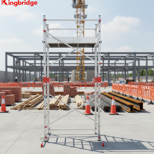 Kingbridge Échelle d'échafaudage traditionnelle en alliage d'aluminium haute résistance Échafaudage mobile - Product Image 2