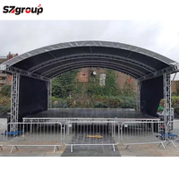TUV Certified Fast Assembly Modular DJ Escenario de aluminio Spigot Trusses Circle Roof Truss para Show Exhibitions Aleación de aluminio