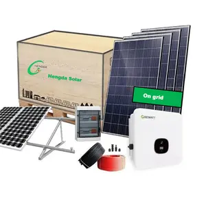 3 상 휴대용 태양 발전기 5000 와트 10kw 500kw 하이브리드 태양 에너지 시스템 전원 판매