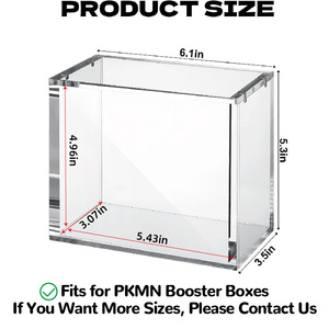 Tarjetas Coleccionistas 5mm de espesor Cierre magnético Booster Box Booster Boxes Apilable Pockmoned Acrílico ETB Estuche magnético - Product Image 2