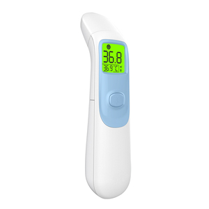 Thermomètre infrarouge numérique électrique sans contact, <span class=keywords><strong>mesure</strong></span> de la <span class=keywords><strong>température</strong></span> du corps et du front pour adultes, enfants et bébés - Product Image 2