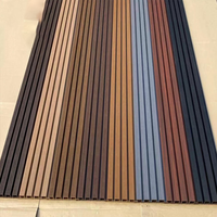 Revestimiento de Pared WPC Coextruido de Alta Calidad, Moderno, Ignífugo, Panel Acanalado para Exteriores e Interiores, Almacenes, Comedores