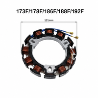 173F 178F 186F 188F 192F Luftgekühlter Dieselmotor Schwungrad-Generator Magneto-Stator-Rotor-Baugruppe für Motorhacken und Kultivatoren