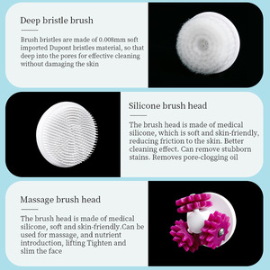 Dispositivo <span class=keywords><strong>Profesional</strong></span> Inalámbrico de Limpieza <span class=keywords><strong>Facial</strong></span>, Cepillo de Limpieza <span class=keywords><strong>Facial</strong></span> Inalámbrico Higiénico para una Limpieza Profunda y Masaje - Product Image 3