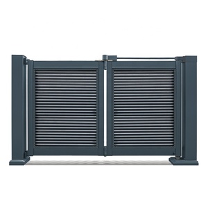 Porte coulissante automatique moderne, porte de jardin, porte pliante en aluminium pour villa/maison - Product Image 1