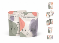 Sachet d'emballage alimentaire personnalisé imprimé en usine, refermable, mat, avec fermeture éclair et soufflet inférieur, vente en gros OEM
