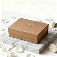 Boîte à souvenirs en carton de luxe avec fente USB, boîte à photos pour bébé, album photo familial, boîte cadeau avec fermeture magnétique