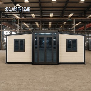 บ้านสำเร็จรูปแบบขยายได้ขนาด 20 ฟุต 30 ฟุต 40 ฟุต โครงสร้างเหล็ก ยี่ห้อ SUNRISE Wholesale  บ้านเคลื่อนที่สำเร็จรูป - Product Image 1