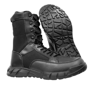 Bottes Definite TSB01 en cuir de vachette super légères avec fermeture éclair latérale, couleur coyote marron et noir - Product Image 6