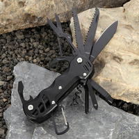 Couteau pliant de survie en plein air portable Bochen avec lame en acier inoxydable ouvre-bouteille utilisation sur le terrain multifonction