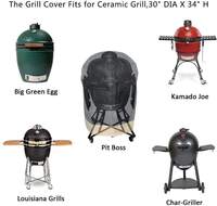 Onlyfire Kamado Grill Cover pour Kamado Joe Classic Large Grill Dome Fabric Material Réutilisable Diamètre 76*30cm