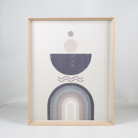 Sofine – peinture d'art moderne imprimé, peinture d'art mural abstraite décorative en bois