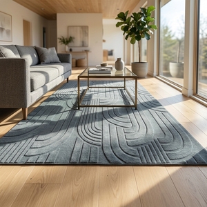 <span class=keywords><strong>Tappeto</strong></span> 3D Moderno in Poliestere Effetto Pelliccia di Coniglio, Lavabile in Lavatrice e Pieghevole, con Design Geometrico e Tessuto Jacquard <span class=keywords><strong>a</strong></span> <span class=keywords><strong>Pelo</strong></span> Corto - Product Image 3