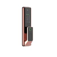 Tuya Smart WiFi Serrure de porte numérique Code RFID Carte à puce Smartphone App Déverrouiller biométrique Empreinte digitale Serrure intelligente