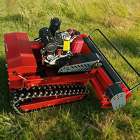Tondeuse à gazon robotisée télécommandée, puissante pour pentes, tondeuse à gazon diesel télécommandée, usage domestique, directement de l'usine