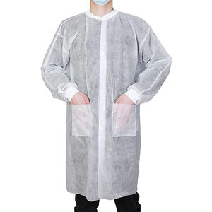 Blouse de laboratoire colorée jetable PP SMS Matériau non tissé Combinaison de protection uniforme antistatique de haute qualité et de service - Product Image 4