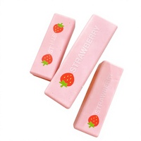 Bâtonnet de lait à la fraise rose, jouet anti-stress moelleux, doux, légèrement collant, à rebond lent, à pétrir, pour se faire du bien