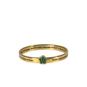 Fashion <b>Bangle</b> 316L Stainless Steel PVD Gold Plating Sustainable Resistant Jewelry for Women and <b>Men</b> - Product Image 2