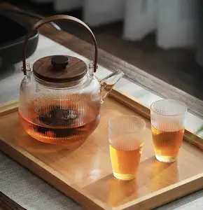 Чайный набор из боросиликатного стекла с заварником для чая и кофе