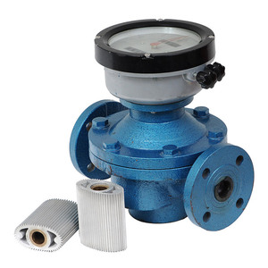 Débitmètre à engrenages ovales numérique Précision du liquide 0,5%/1,0% Protection IP65 Affichage LCD 4-20mA/RS485 - Product Image 1