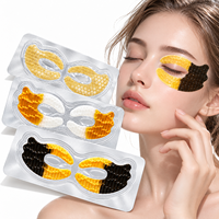 Masque Contour des Yeux Hydrogel Papillon OEM Marque Privée 24K Or Caviar Algues Marines Anti-Rides