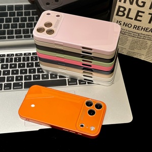 Custodia per telefono elegante e lucida colorata per <span class=keywords><strong>iPhone</strong></span> 17 16 15 14 13 12 <span class=keywords><strong>11</strong></span>, <span class=keywords><strong>cover</strong></span> posteriore trasparente di alta qualità per <span class=keywords><strong>iPhone</strong></span> 17 Pro 17 Pro Max - Product Image 3