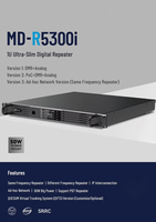Répéteur professionnel 50W DMR POC à double bande numérique et analogique pour radio VHF UHF GSM, avec interconnexion réseau ad hoc PDT et trunking numérique