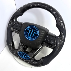 Volant en fibre de carbone forgé pour <span class=keywords><strong>Toyota</strong></span> Prado Land Cruiser Camry Corolla <span class=keywords><strong>GR</strong></span> LC300 LC250 LC200 LC105 LC79 LC70 LC76 N70 N80 - Product Image 2
