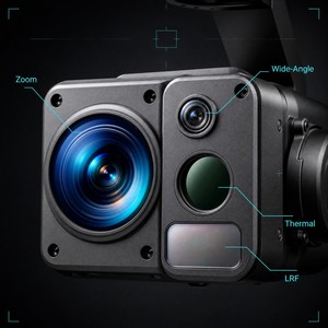 แท่นยึดกล้อง AI แบบ 4-in-1 พร้อมเซ็นเซอร์ 4 ตัว ซูมออปติคอล 30 เท่า ความละเอียด 8MP 12MP ภาพกว้าง 640x512 ภาพความร้อน ระยะ 1500 ม. พร้อมระบบ LRF AI ตรวจจับและติดตาม - Product Image 4