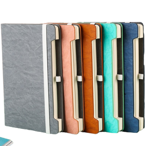 A5 mô hình Đặc biệt máy tính xách tay với biểu tượng tùy chỉnh PU Leather bìa cứng nhật ký và Tạp Chí với bút thiết kế mới - Product Image 1