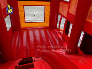 Thiết Kế Mới Inflatable Red Jungle Bus <span class=keywords><strong>Bouncer</strong></span>/Inflatable Nhảy Xe Buýt - Product Image 3