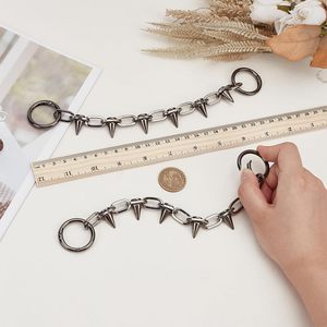 <b>Shoe</b> Chains Heart Shape <b>Shoe</b> Chain <b>Decoration</b> With Iron Ring <b>Shoe</b> Charms <b>Decoration</b> Alloy Heart Boot Strap Chains For DIY Crafts - Product Image 3