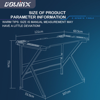 Table de jeu à LED RGB pour ordinateur PC, bureau de jeu, dernière conception