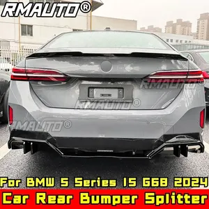 ชุดแต่งกันชนหลัง BMW ซีรีส์ 5 I5 G68 ปี 2024 สีดำเงา สไตล์ MP พร้อมสปอยเลอร์กันชนหลังและ Splitter อุปกรณ์ตกแต่งรถยนต์ - Product Image 1