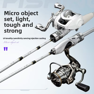 Comelon Mini Golf Silver Blade White Stripe für Micro Lure Soft Tone Action 2-teilige Angelrute Bass - Product Image 6